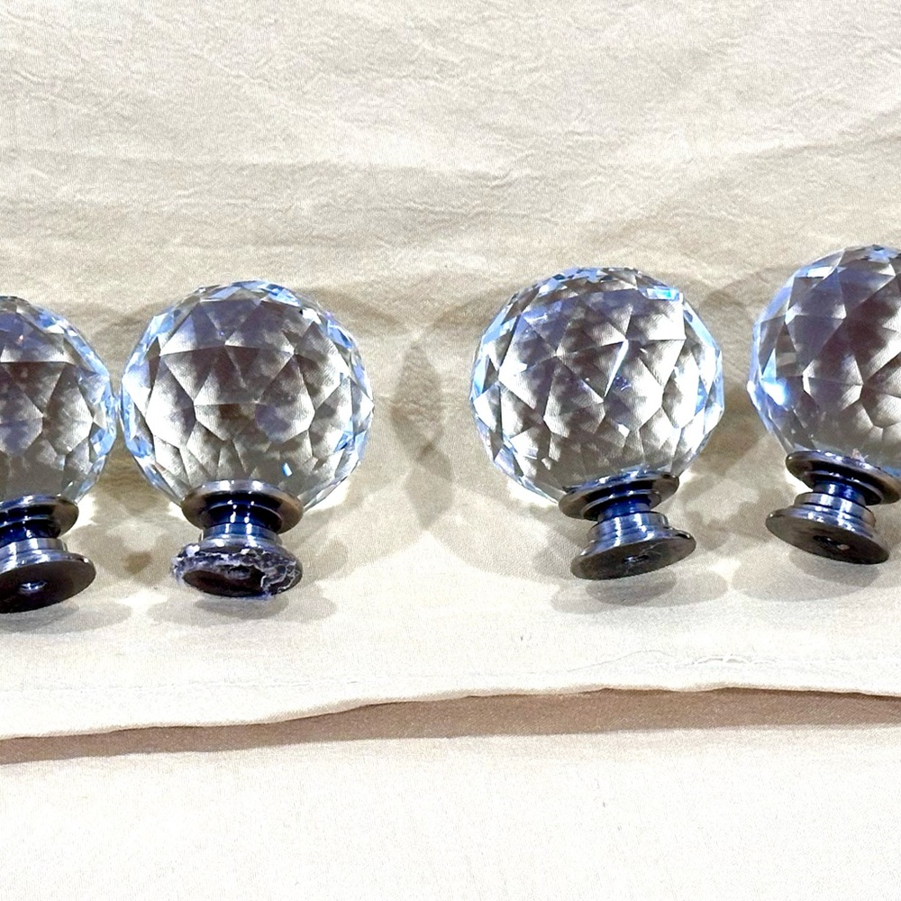 Crystal Glass Drawer Knobs